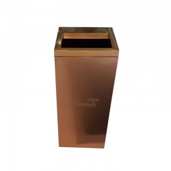 不銹鋼方形頂開口垃圾桶 不銹鋼方形頂開口垃圾桶